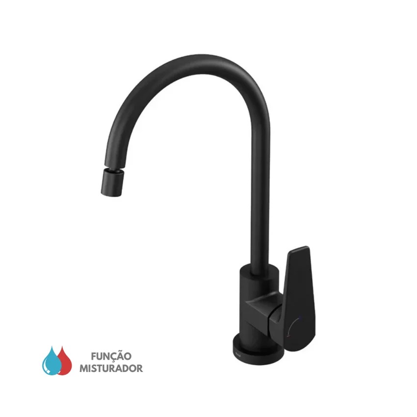 Docol Monocomando Cocina Negro